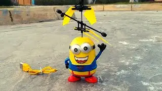 Flying Minion Toy with Hand Induction | Infrared Sensor Control with Colorful Led Light | Kids Toys