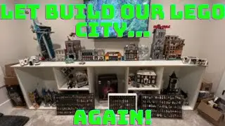 How to Build a Lego City (again) with #lego display shelves