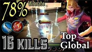 16 KILLS - 0 DEATH | HOW TOP GLOBAL PLAYER HUNTS | TOP GLOBAL LING GAMEPLAY | MLBB | Hulda Gaming