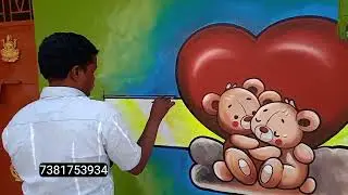 Doll painting in marriage # marriage art painting 
