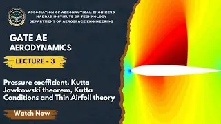 Pressure coefficient | Kutta Jowkowski theorem | Thin Airfoil Theory|GATE Aerodynamics Lecture-3|AAE