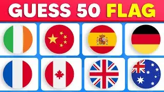Guess the 50 Countries by their Flags | Ultimate Flag Quiz 🚩🎌