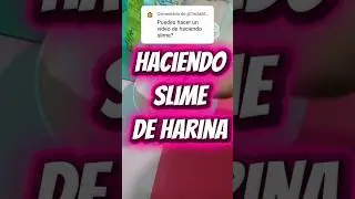 SLIME DE HARINA ✨ #art #slime #slimeasmr