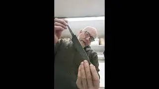 Last episode of etching a Damascus knife blade