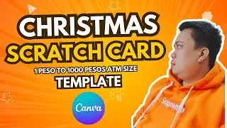 CHRISTMAS SCRATCH CARD 1 PESO TO 1000 PESOS ATM SIZE TEMPLATE