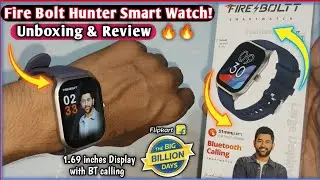 Fire-Boltt Hunter *Biggest Display Smartwatch* Unboxing and Review🔥 | Bluetooth Calling Watch 😍