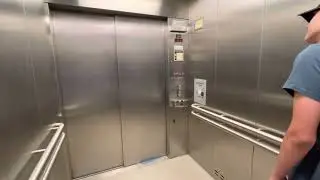 Epic Motor! Dry powered MontgomeryKone hydraulic service elevator | UW Mary gates hall | Seattle, Wa