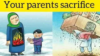 Top motivational picture of your parents sacrifice | one picture million words #motivation #parents