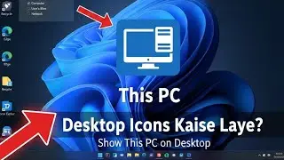 Desktop par This PC icon kaise dikhaye? | 1 Minute Trick 😎#DesktopTips#WindowsTips#ComputerTricks