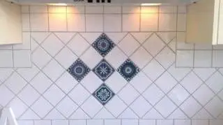 Marion Rosetzky's hand painted tiles