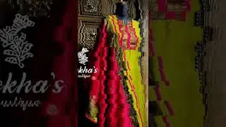 🌺 MEHANDI GREEN  SLUB TEXTURED  SILK WITH  WOVEN BROCADE YOKE & WOVEN  BROCADE  MAJENTHA  DUPATTA