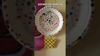 craft with paper plate #platecraft #paperplate #parachutemaking #crafting #easylearning #colours