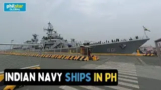 Indian Navy vessels INS Delhi, INS Shakti and INS Kiltan arrived at the port of Manila