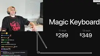 xQc Can't Believe Apple's Keyboard & Pencil Price