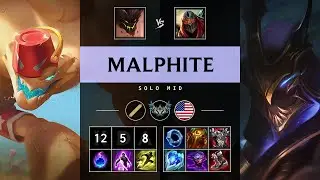 Malphite Mid vs Zed - NA Challenger Patch 25.19