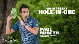 Disc Golf Hole in One - Paul McBeth Hole 9 @ 2015 European Open