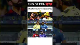 MS Dhoni Quits CSK captiancy 🥺💔#rohitsharma #viratkohli #msdhoni #csk #ipl #rcb #mumbaiindians#india