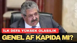 Genel Af ihtimali ilk kez bu kadar y&uuml;ksek g&ouml;r&uuml;n&uuml;yor. Ter&ouml;rs&uuml;z T&uuml;rkiye s&uuml;reci sonunda yasal d&uuml;zenleme