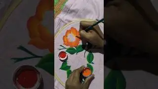 Unique flower fabricpainting🌺❤ design#shorts