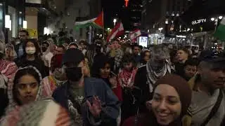 Protesters evade Police on way to UN General Assembly.