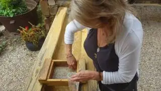 Judy Atkinson Panning for Gem Stones at Luray Caverns..