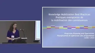 Knowledge Mobilization Summit 2015 - SSHRC (Bryde Kelly)