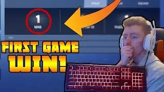 *WIN* FIRST EVER GAME of FORTNITE on PC! (Console Player Tries Fortnite Battle Royale on PC)