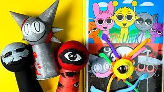 Making INCREDIBOX SPRUNKI Game Book📚Horror history 💕Squishy DIY Hand made
