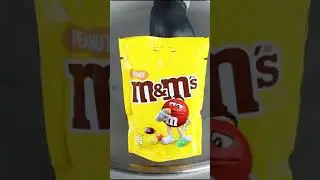 M&M's Chocolate Peanuts Infused Ice Cream Rolls -  Street Food - Satisfying #shorts #streetfood