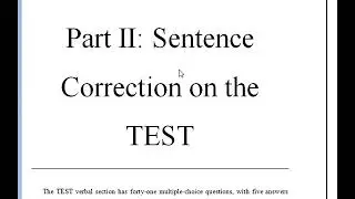 GMAT Verbal: Sentence Correction on the GMAT Part 2