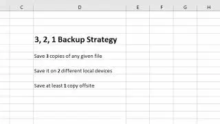 How To Save Backups of Your Excel Files