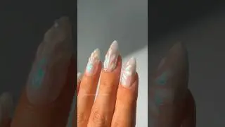 DIY mermaid nails 🐚🤍✨ #nails #nailart #tutorial