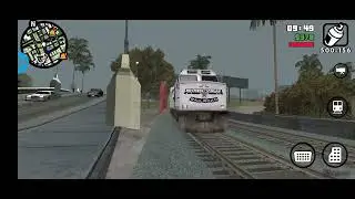 GTA San Andreas Android pasando de ciudad con tren gameplay 