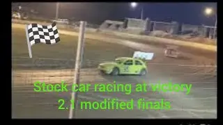 2.1 modified stock car racing finals at victory 2025 