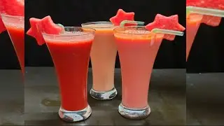 ৩টি ভিন্ন ধরনের তরমুজের শরবত||তরমুজের শরবত||watermelon juice||tormuj er shorbot reciprecipe||iftar