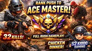 💀 33 Enemies Down | No Mercy | ACE MASTER PUSH ⬆️🔥 | PUBG Mobile 4.2 🔥| part -2❤️