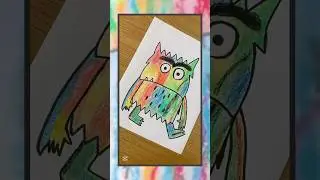 Atividade Infantil: Vamos Pintar o Monstro das Cores