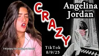 * NEW * Angelina Jordan  CRAZY  cover  - Aug 9, 2025 TT post - Music reduced