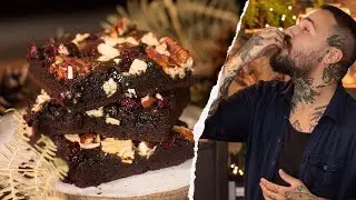 BROWNIES COM RUM PARA O NATAL!