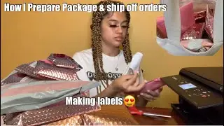 How I prepare, package , & ship my customers orders❤️