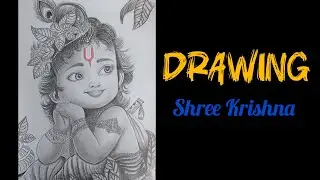 Shree Krishna drawing #drawing #art #sketch #views #like #pencildrawing #krishna #krishnadrawing 