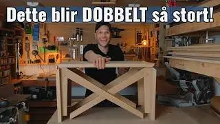 Kombinasjonsbord! Spisebord og sofabord i ett!Lag det selv!