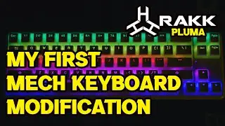 MY FIRST MECH KEYBOARD MODIFICATION | RAKK PLUMA