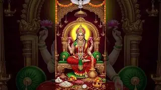Goddess Lakshmi Blessings 🌸 Full Moon Divine Wealth & Prosperity  Lakshmi Devi Bhakti Image