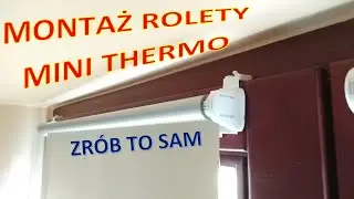 Montaż rolety MINI na prowadzeniu żyłkowym.