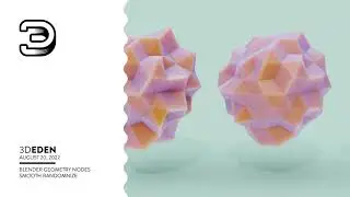Blender geometry nodes, Smooth, Randomnize nodegroups