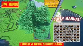 I Made a Manual Spruce Wood Farm | Minecraft Hardcore Survival Series | Savy Gamer
