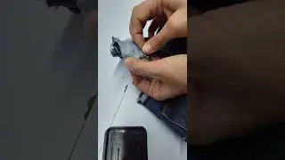 kot pantolon bel daraltma nasıl olur.#keşfet #kot #diy #pantolon