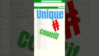 🔥 Excel Magic: UNIQUE + COUNTIF Array Formula | Smart Trick You Must Know!