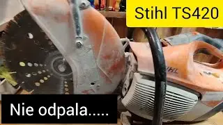 Stihl TS 420 Piła Nie Odpala ,naprawa szarpaka i brak iskry
